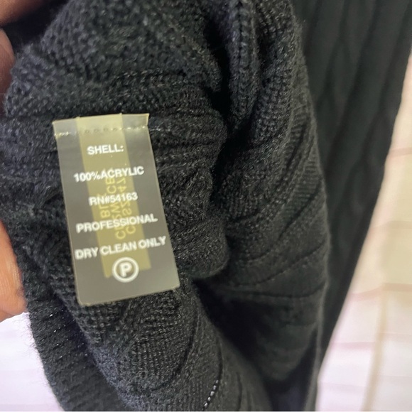 Calvin Klein Black Cable Knit Dress‎ Size Medium - Picture 4 of 5